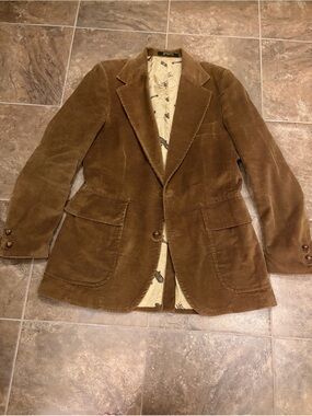 Vintage PETERS U.S.A. Brown Corduroy Blazer / Sport Coat Men’s Small Approx. 38R